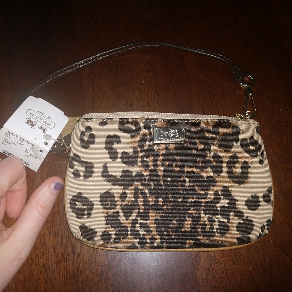 NWT Coach Ocelot Wristlet